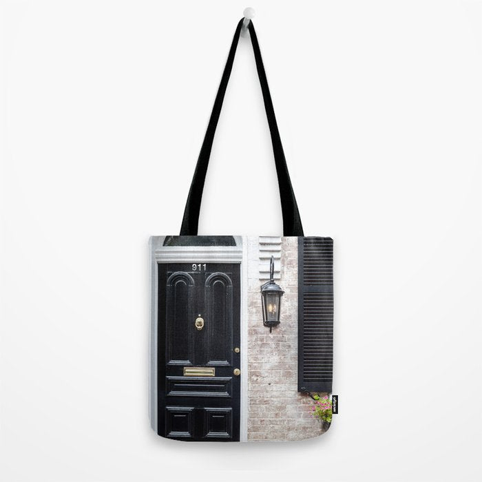 The Glossy Black Door / Alexandria, VA Tote Bag Gallery Image 2