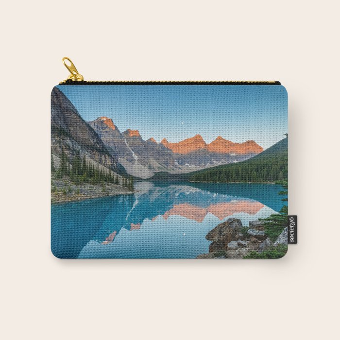 Moraine Lake Sunrise Banff National Park Canada Mountain Landscape Carry All Pouch Gallery Image 1