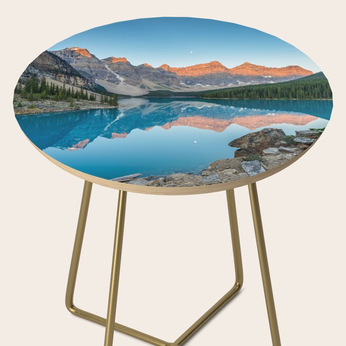 Moraine Lake Sunrise Banff National Park Canada Mountain Landscape Side Table Gallery Image 2