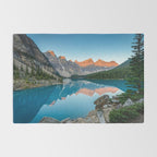 Moraine Lake Sunrise Banff National Park Canada Mountain Landscape Rug Gallery Image 2