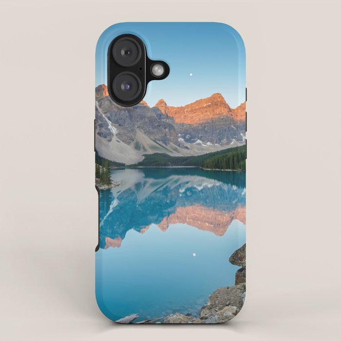 Moraine Lake Sunrise Banff National Park Canada Mountain Landscape iPhone Case Gallery Image 1