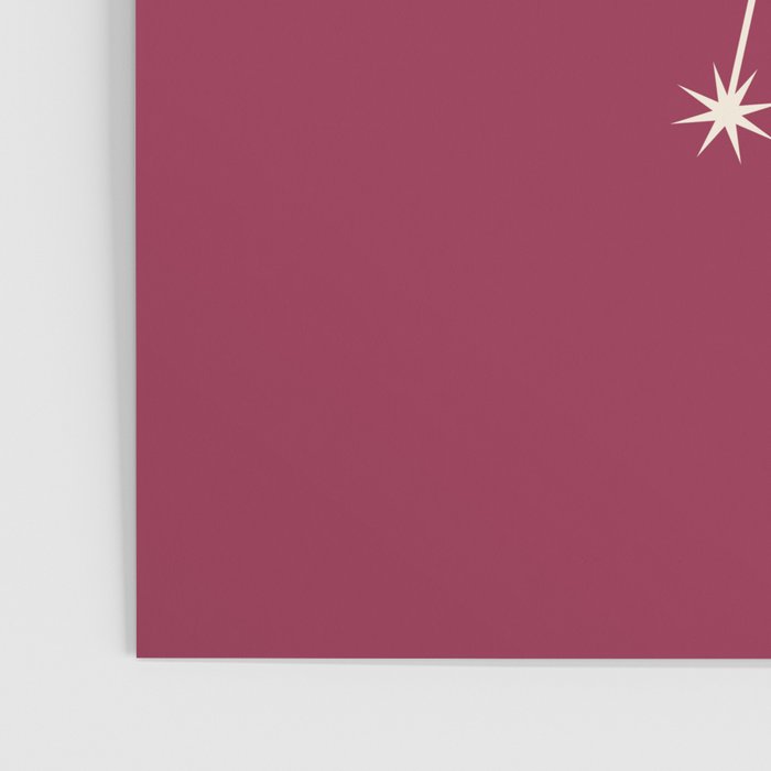 Cancer Zodiac Star Constellation Line Art Pink Poster Gallery Image 3