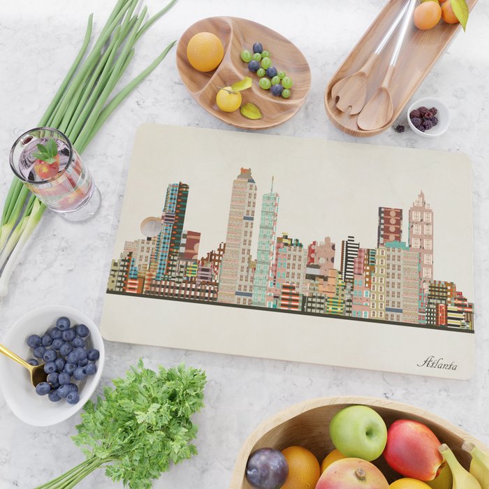 atlanta skyline Cutting Board Gallery Image 2