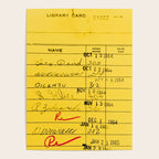 Library Card 23322 Yellow Poster Gallery Image 4