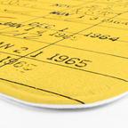 Library Card 23322 Yellow Bath Mat Gallery Image 3