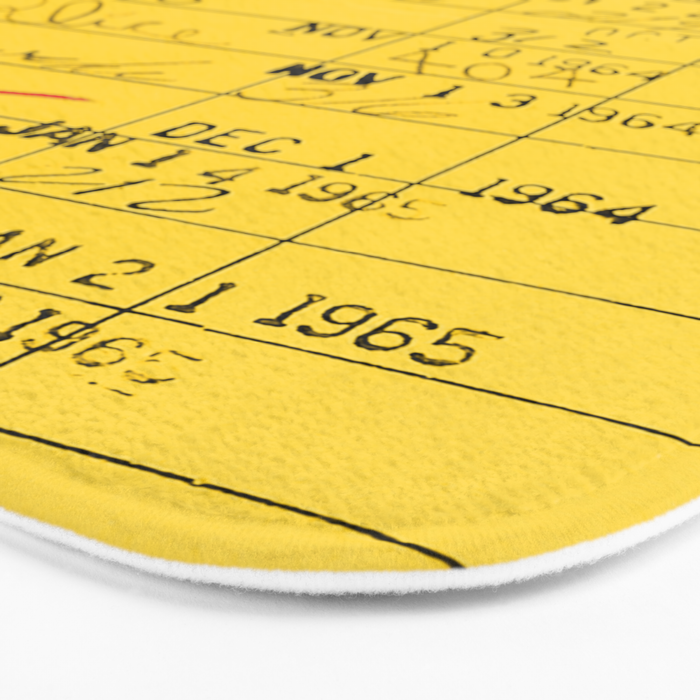 Library Card 23322 Yellow Bath Mat Gallery Image 3