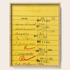 Library Card 23322 Yellow Serving Tray Gallery Image 1