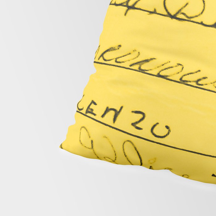 Library Card 23322 Yellow Pillow Sham Gallery Image 4