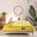 Library Card 23322 Yellow Comforter Gallery Image 3