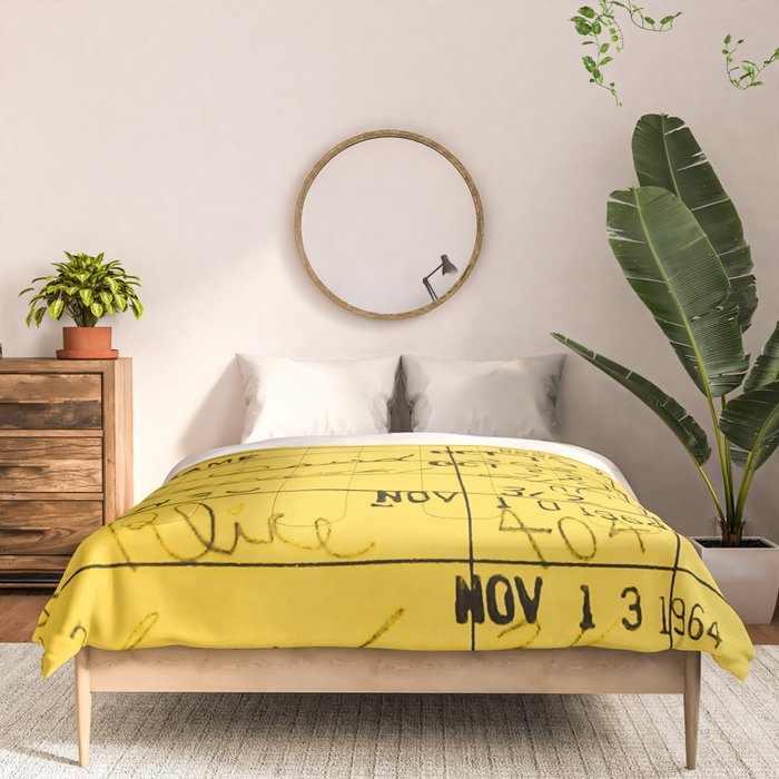 Library Card 23322 Yellow Comforter Gallery Image 3