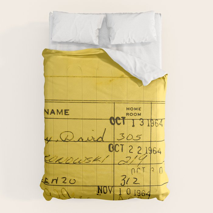Library Card 23322 Yellow Comforter Gallery Image 6