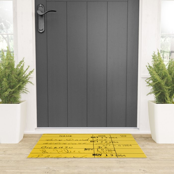 Library Card 23322 Yellow Welcome Mat Gallery Image 3