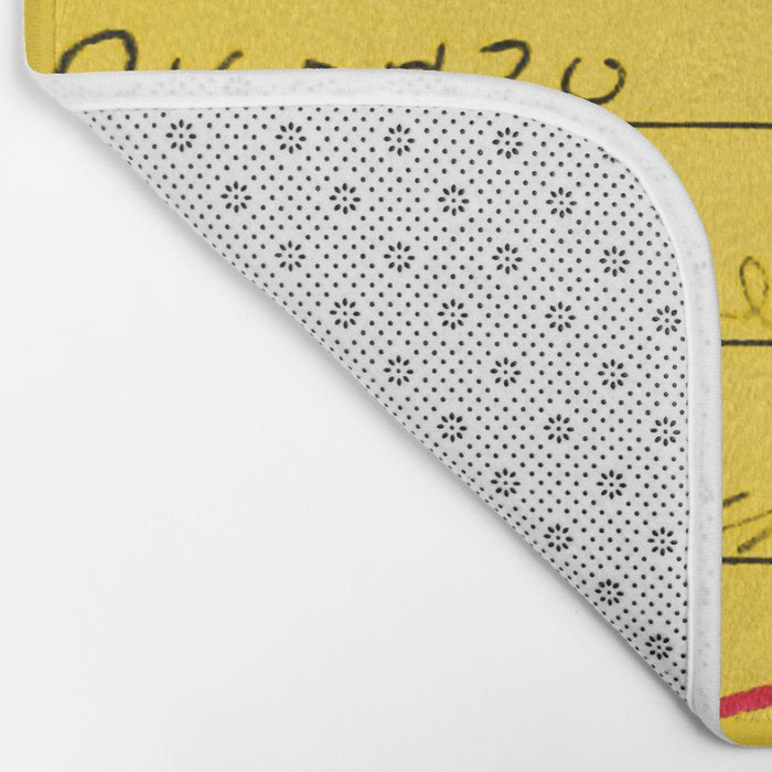 Library Card 23322 Yellow Bath Mat Gallery Image 2