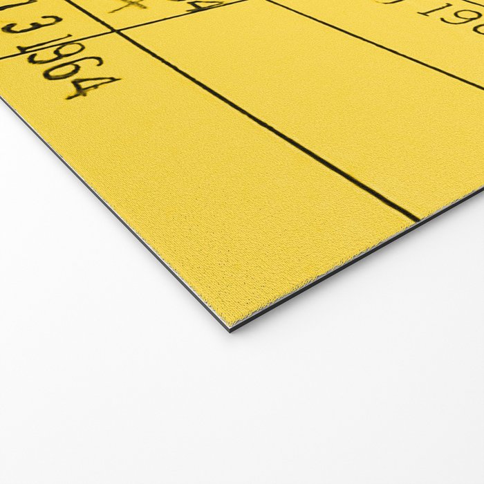 Library Card 23322 Yellow Welcome Mat Gallery Image 2