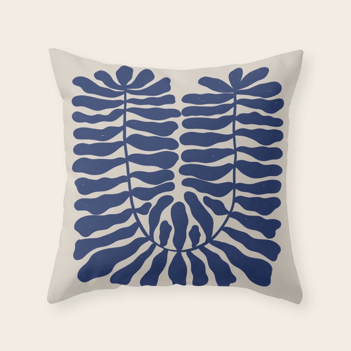 One Hundred-Leaved Plant #8 Throw Pillow Gallery Image 6