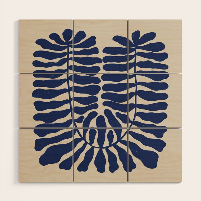 One Hundred-Leaved Plant #8 Wood Wall Art Gallery Image 1