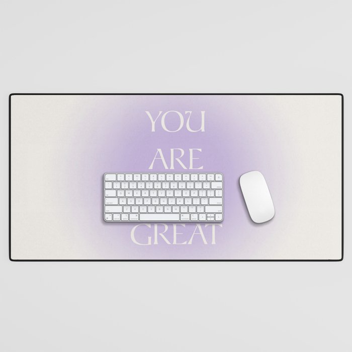 You Are Doing Great Lavender Gradient Desk Mat Gallery Image 1