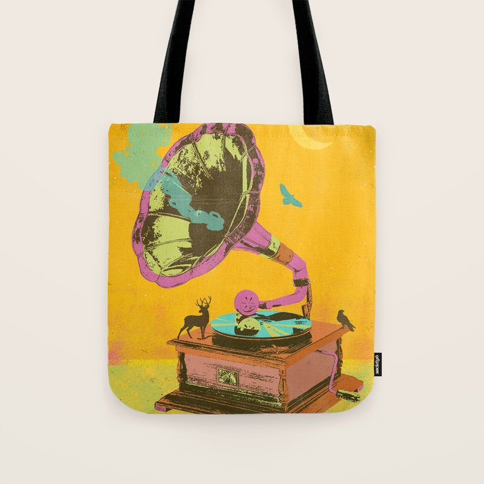NATURE GRAMOPHONE Tote Bag Gallery Image 1