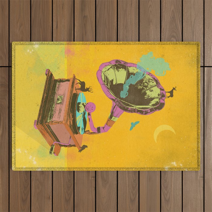NATURE GRAMOPHONE Outdoor Rug Gallery Image 1