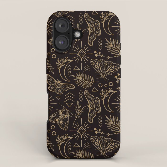 Callisto Moon Moths iPhone Case Gallery Image 1