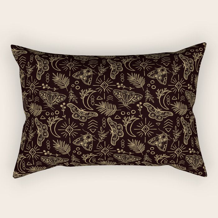 Callisto Moon Moths Rectangular Pillow Gallery Image 1