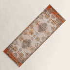 Orange Vintage Rug Design Yoga Mat Gallery Image 1