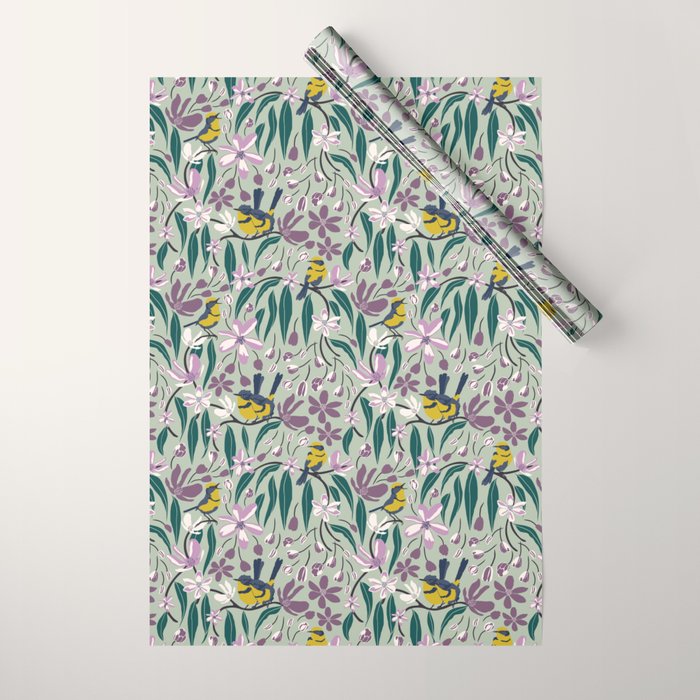 Spring Melody- Wrens Wrapping Paper Gallery Image 1