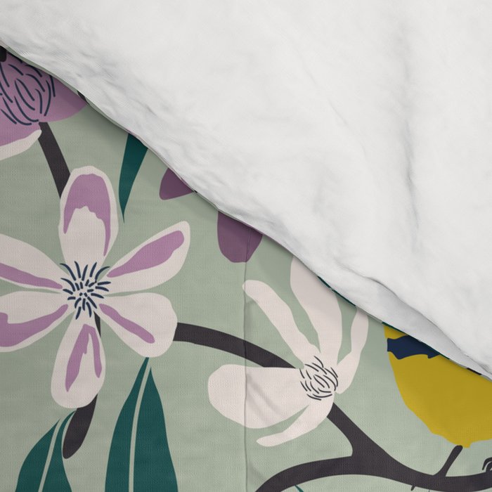 Spring Melody- Wrens Comforter Gallery Image 4