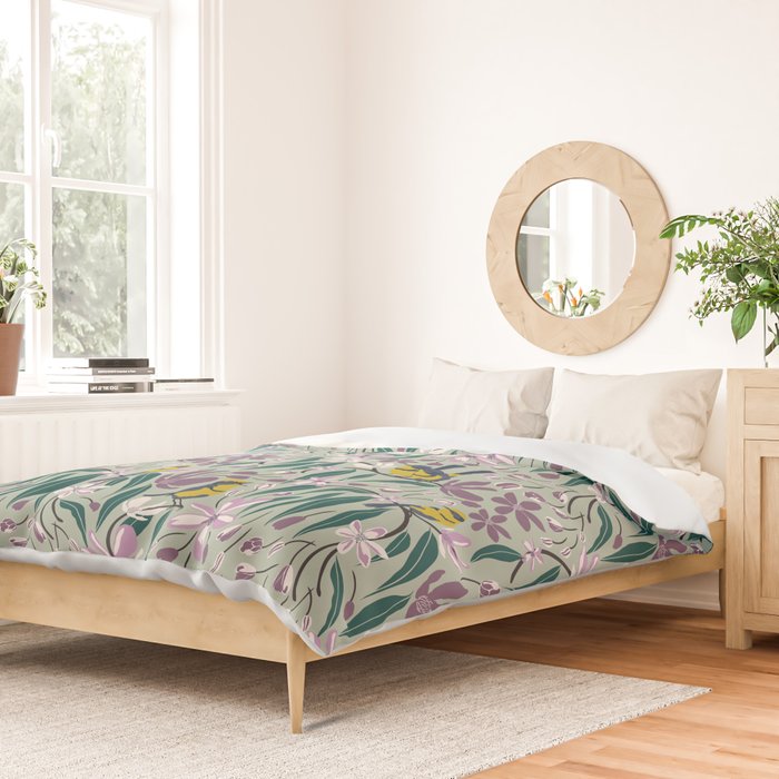 Spring Melody- Wrens Duvet Cover Gallery Image 2