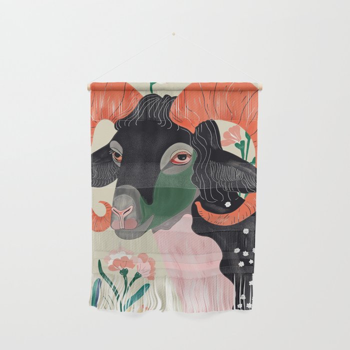 Floral Ram Wall Hanging Gallery Image 1