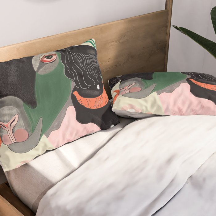 Floral Ram Pillow Sham Gallery Image 2