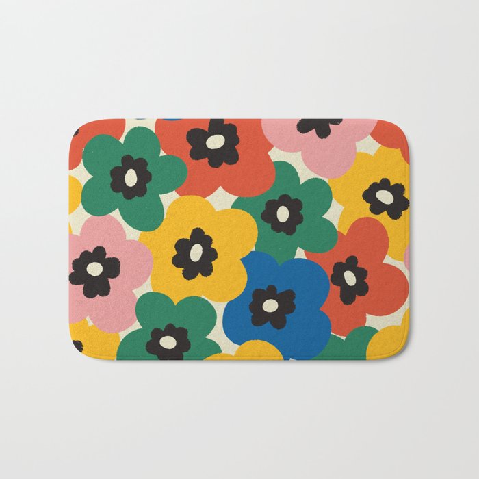 Summer Garden #3 Bath Mat Gallery Image 1