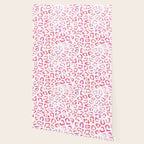 Modern white pink  watercolor animal print Wallpaper Gallery Image 2