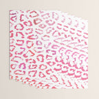 Modern white pink  watercolor animal print Wrapping Paper Gallery Image 3