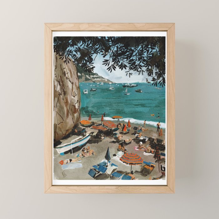 Amalfy coast Mini Art Print Gallery Image 1