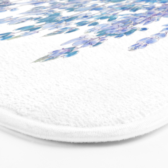 blue and purple lupin flowers horizontal  Bath Mat Gallery Image 3