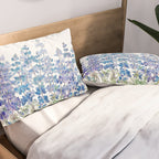 blue and purple lupin flowers horizontal  Pillow Sham Gallery Image 2
