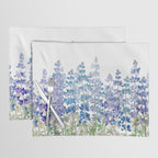 blue and purple lupin flowers horizontal  Placemat Gallery Image 1
