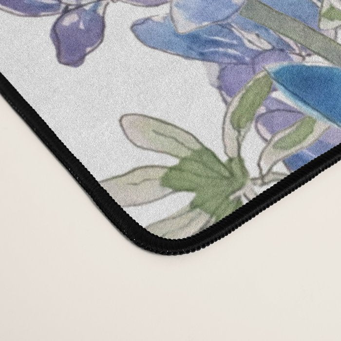 blue and purple lupin flowers horizontal  Desk Mat Gallery Image 4