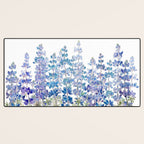 blue and purple lupin flowers horizontal  Desk Mat Gallery Image 3