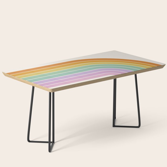 Gradient Arch XV Tropical Mid Century Modern Rainbow Coffee Table Gallery Image 1