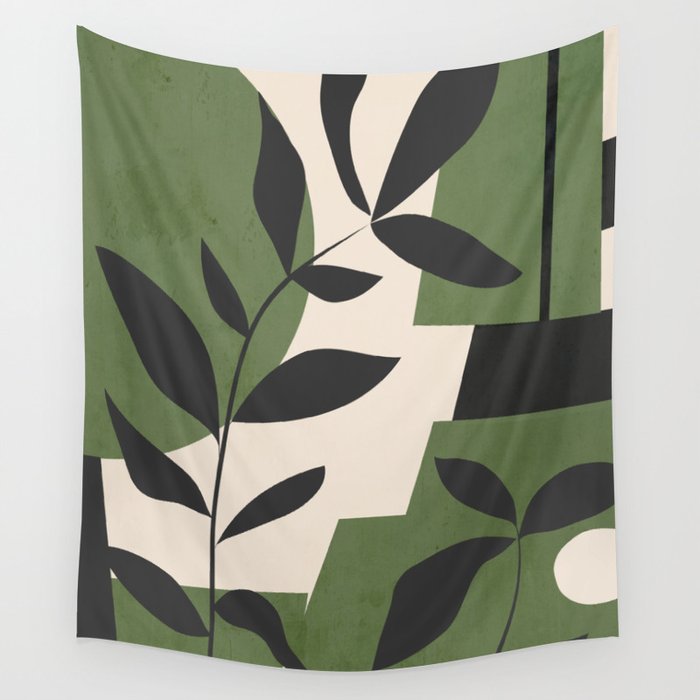 Abstract Foliage 5 Wall Tapestry Gallery Image 1
