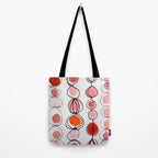 strawberries and a clementine - abstract watercolor painting pattern Tote Bag Gallery Image 2