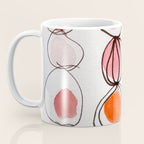 strawberries and a clementine - abstract watercolor painting pattern Coffee Mug Gallery Image 3