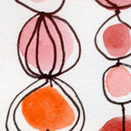 strawberries and a clementine - abstract watercolor painting pattern Coffee Mug Gallery Image 2