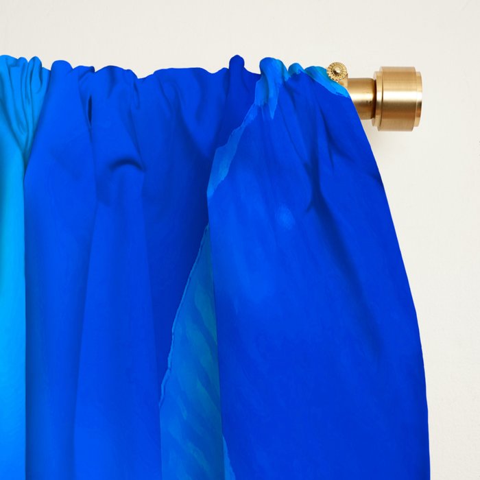 Blue Poppies #decor #society6 #buyart Window Curtain Gallery Image 2