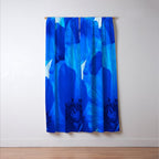 Blue Poppies #decor #society6 #buyart Window Curtain Gallery Image 3