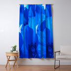 Blue Poppies #decor #society6 #buyart Window Curtain Gallery Image 5