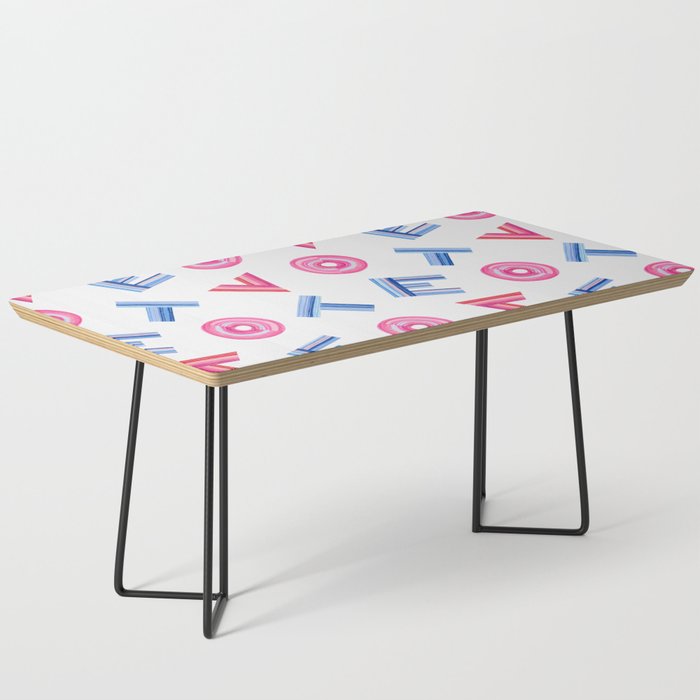 Cast Your Vote | Hand-Lettered Pattern in White Coffee Table Gallery Image 1