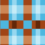 Checker Plaid - blue brown Coffee Mug Gallery Image 2